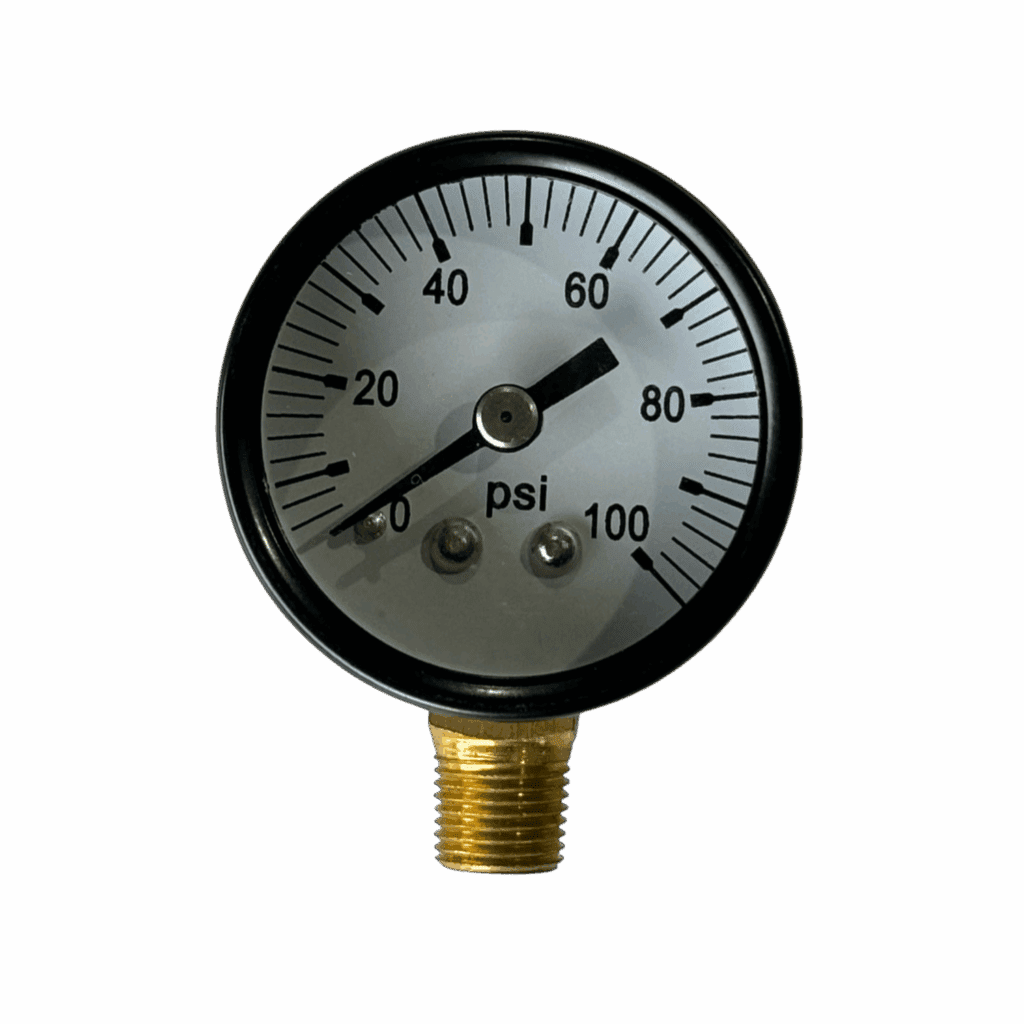 Pressure gauge showing around 35 psi.